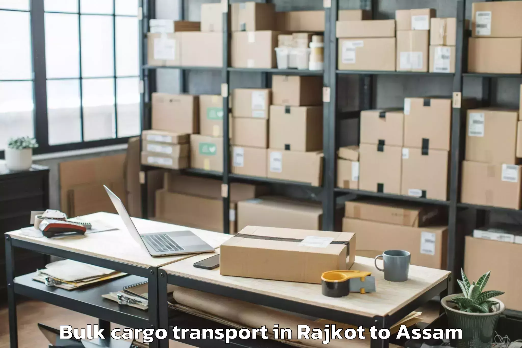 Easy Rajkot to Jagiroad Bulk Cargo Transport Booking